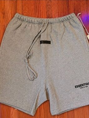 Essentials Men’s Light Gray Athletic Shorts